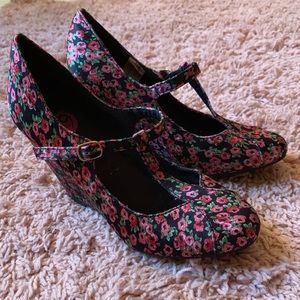 floral heels